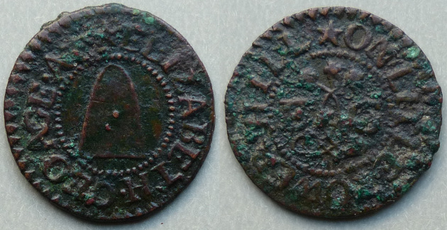 Little Tower Hill, Elizabeth Geoage farthing token